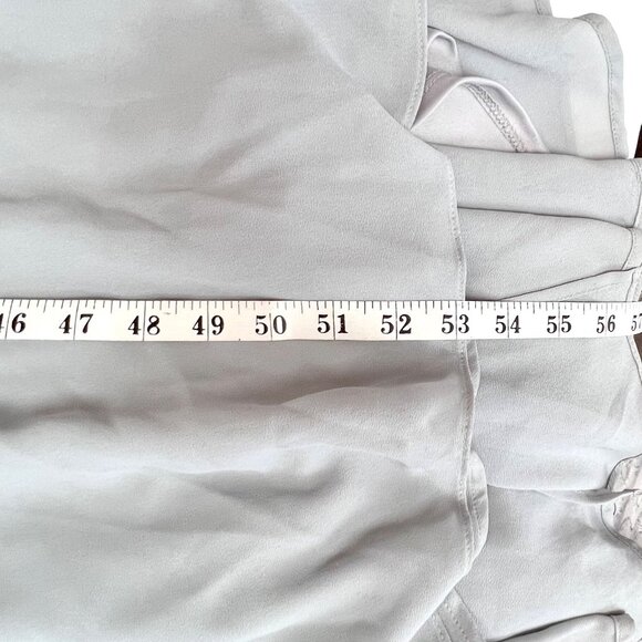 Lulus 3XL Grey Fromal Maxi Dress Gown Deep Side Slit V-Neckline Wrap Style EUC! - Picture 12 of 12